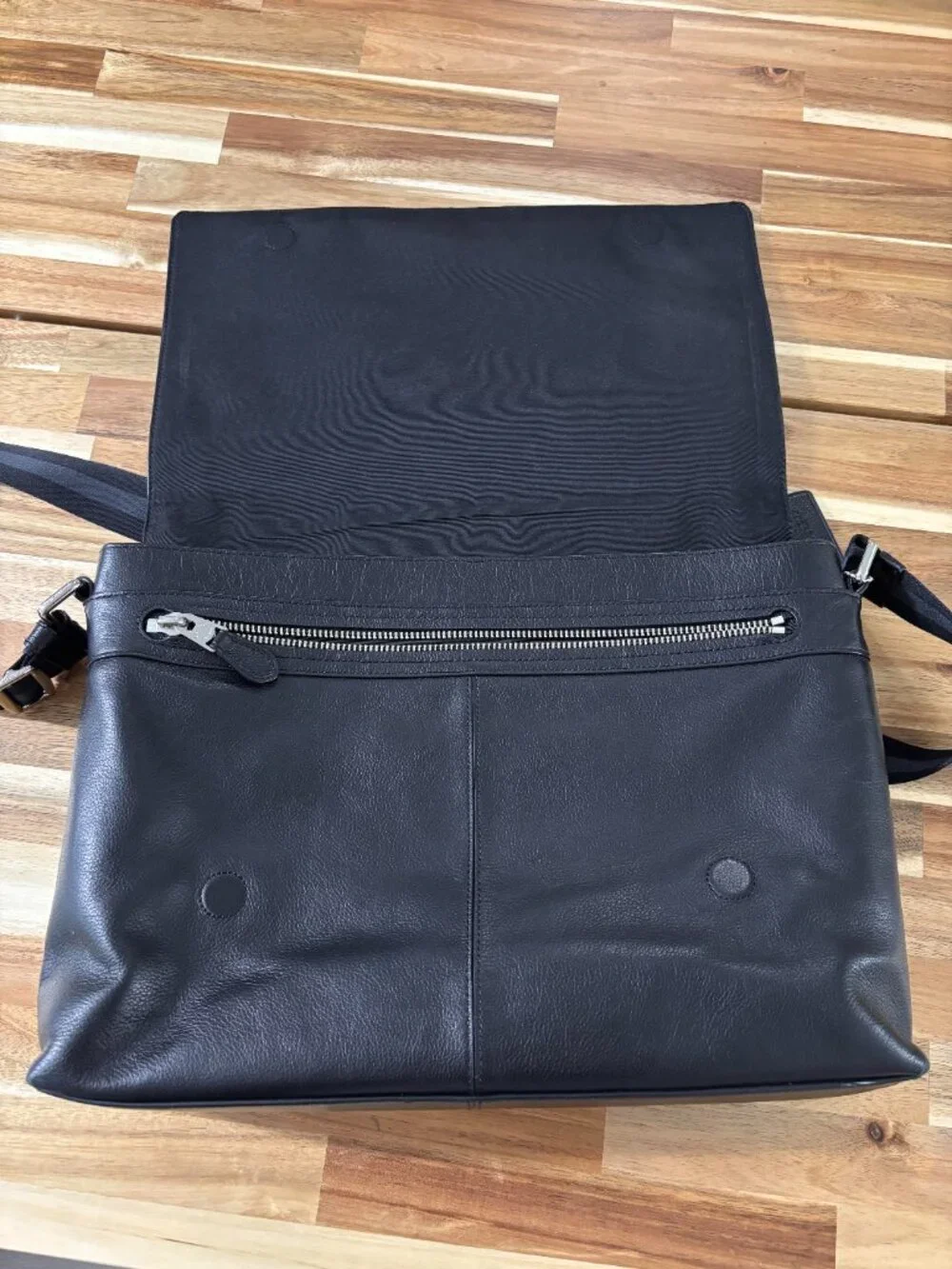 Coach Leather Messenger Bag – Black - Picture 4 of 10